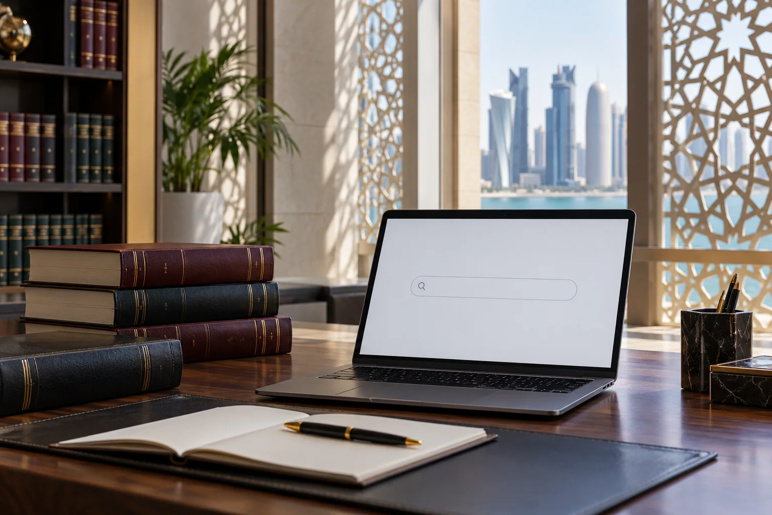 Doha skyline representing Qatar Ministry of Interior and Metrash residency and family visa procedures